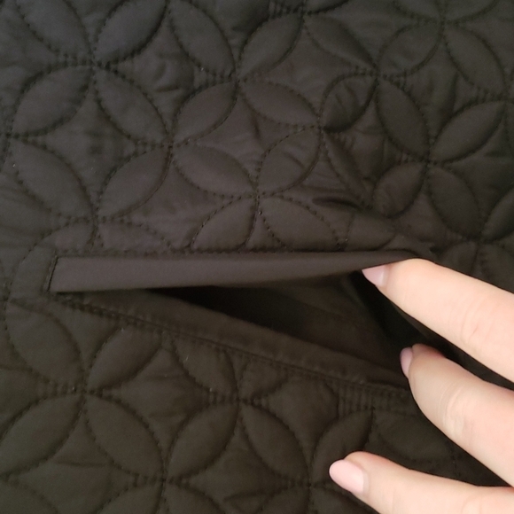 Marc New York Quilted Cropped Button-Up Jacket Black - Size M - Picture 6 of 10